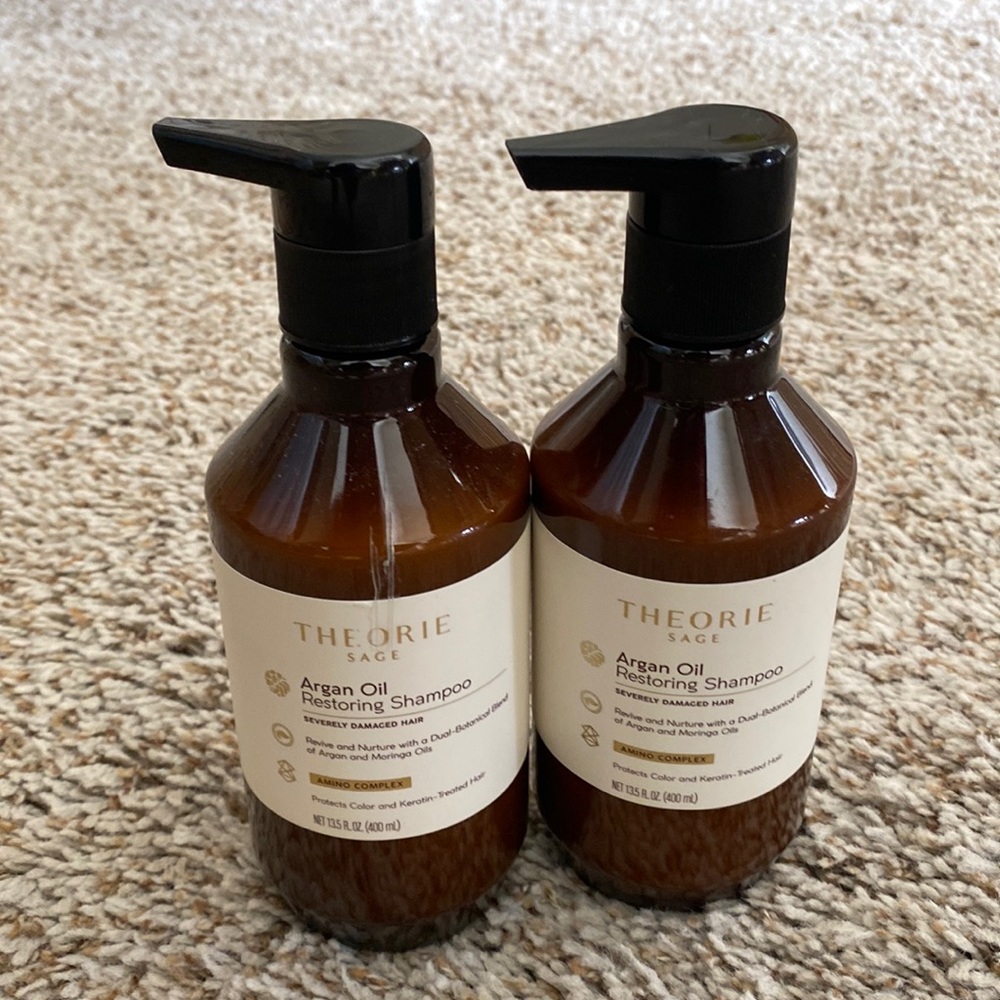 Theorie sage argan oil restoring shampoo 2 pack